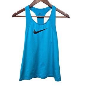 Nike Dri Fit Racerback Tank Top Turquoise XS Athletic Workout Gym Running